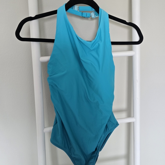 NWT Jantzen Ombre Blue One-Piece Swimsuit Size 8 - Picture 3 of 7